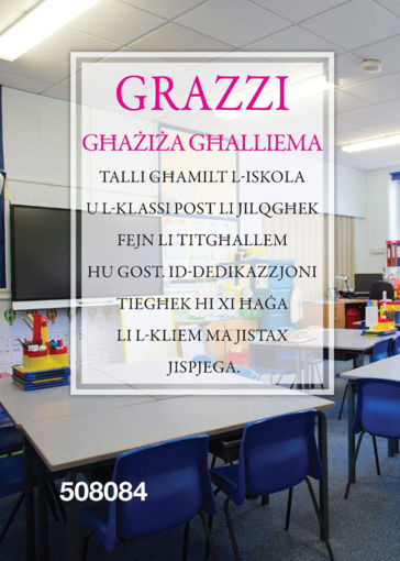 Picture of GRAZZI GHAZIZA GHALLIEMA KARTOLINA